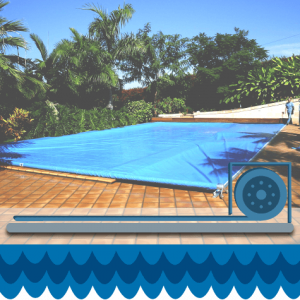 Cubierta de piscina automatica BENCHMOUNT-TOPTRACK