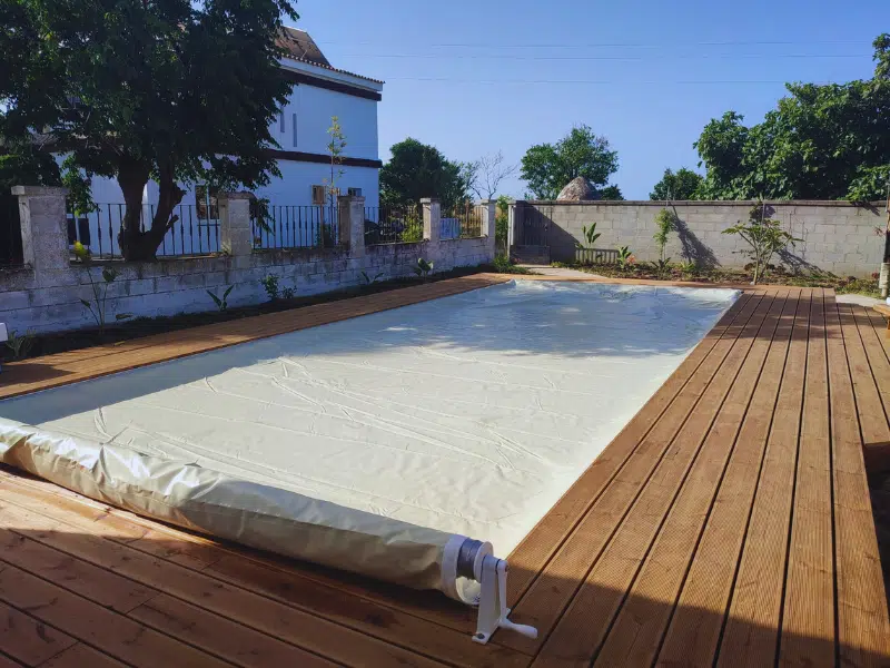 Cubierta para piscina manual Capcovers Manual Undertrack